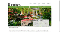 Desktop Screenshot of beckettpumps.com